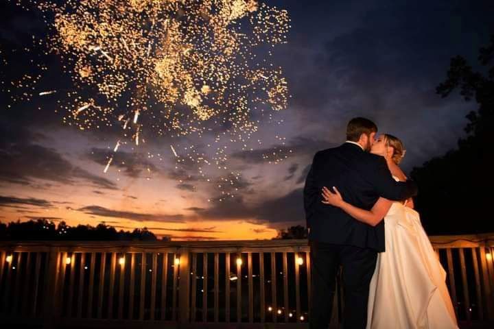 Fireworks 2nd level Stables viewsandy creek farms springville tn wedding venue sandy creek farms