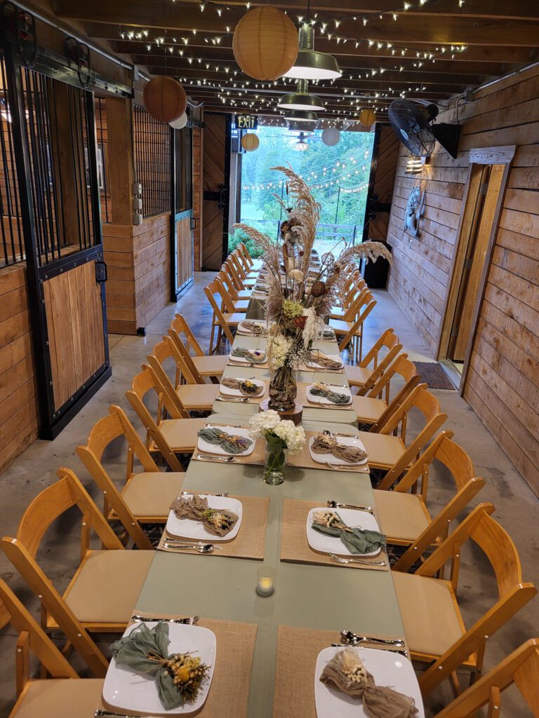 The Stables at Sandy Creek Farms Wedding Venue in Tennessee